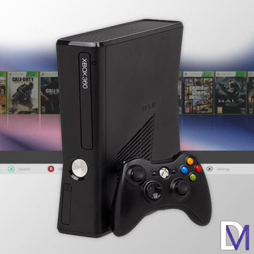 Matte Black Slim RGH 3.0 Xbox 360 Bundle| High-Speed SSD | Fully Loaded Pre-Modded Games & Online Ready