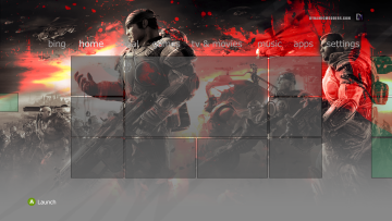 Gears of War (Custom Dashboard Theme) Xbox 360